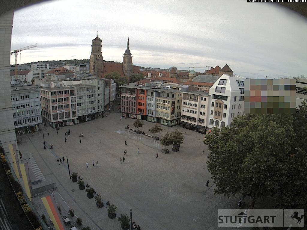Archiv Foto Webcam Stuttgart: Marktplatz