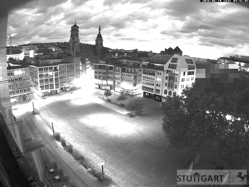Archiv Foto Webcam Stuttgart: Marktplatz