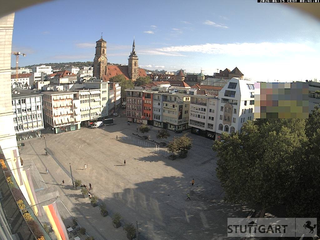 Archiv Foto Webcam Stuttgart: Marktplatz