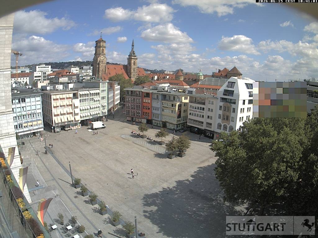 Archiv Foto Webcam Stuttgart: Marktplatz