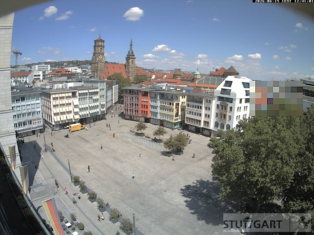 Archiv Foto Webcam Stuttgart: Marktplatz