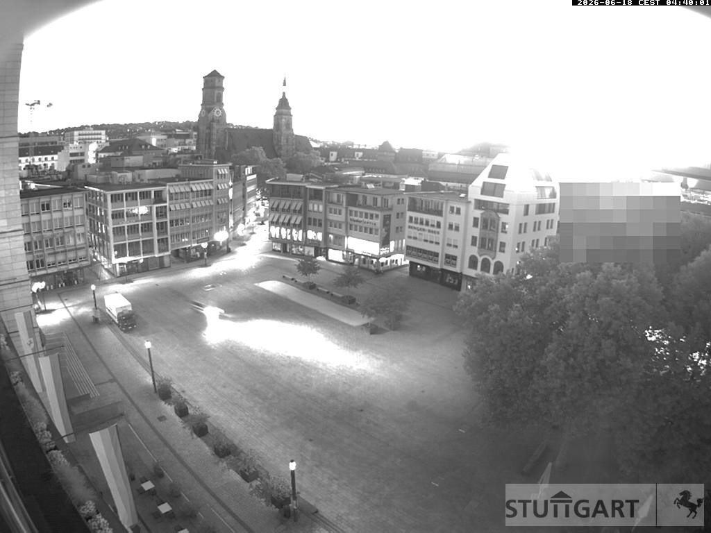 Archiv Foto Webcam Stuttgart: Marktplatz