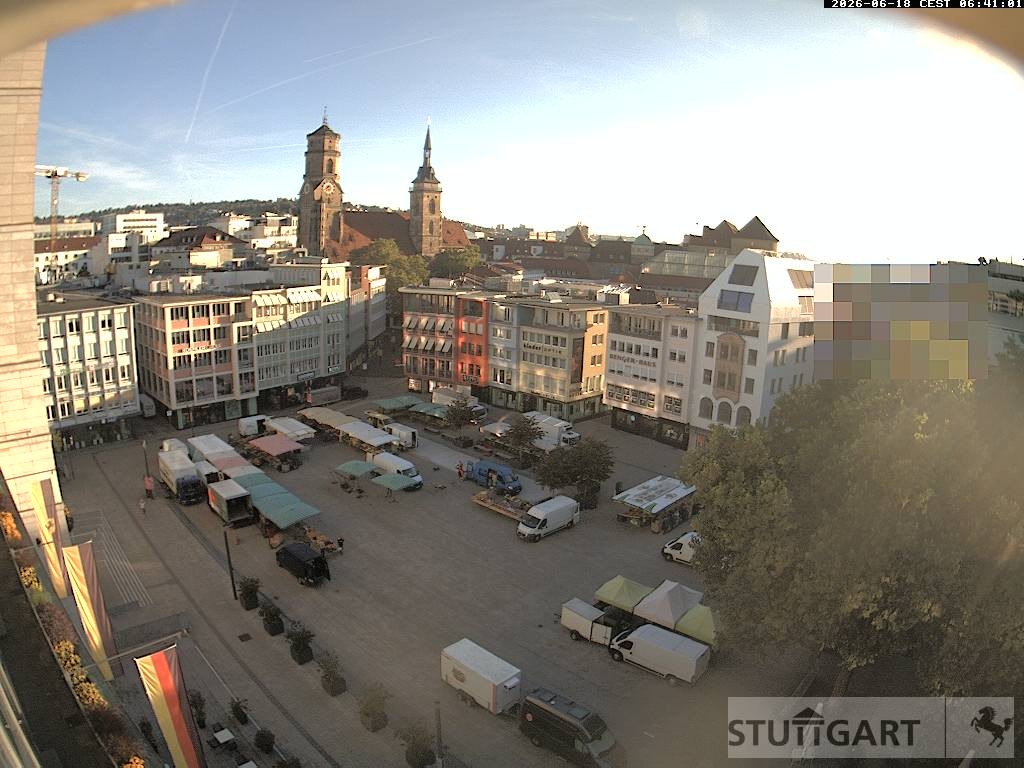 Archiv Foto Webcam Stuttgart: Marktplatz