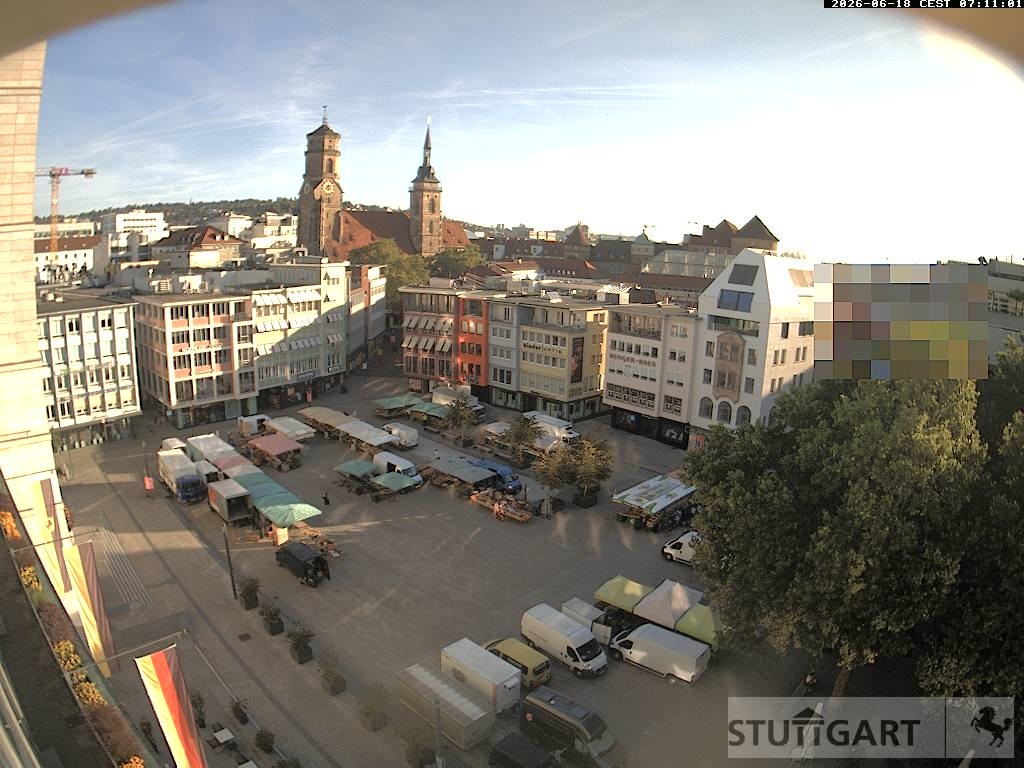 Archiv Foto Webcam Stuttgart: Marktplatz