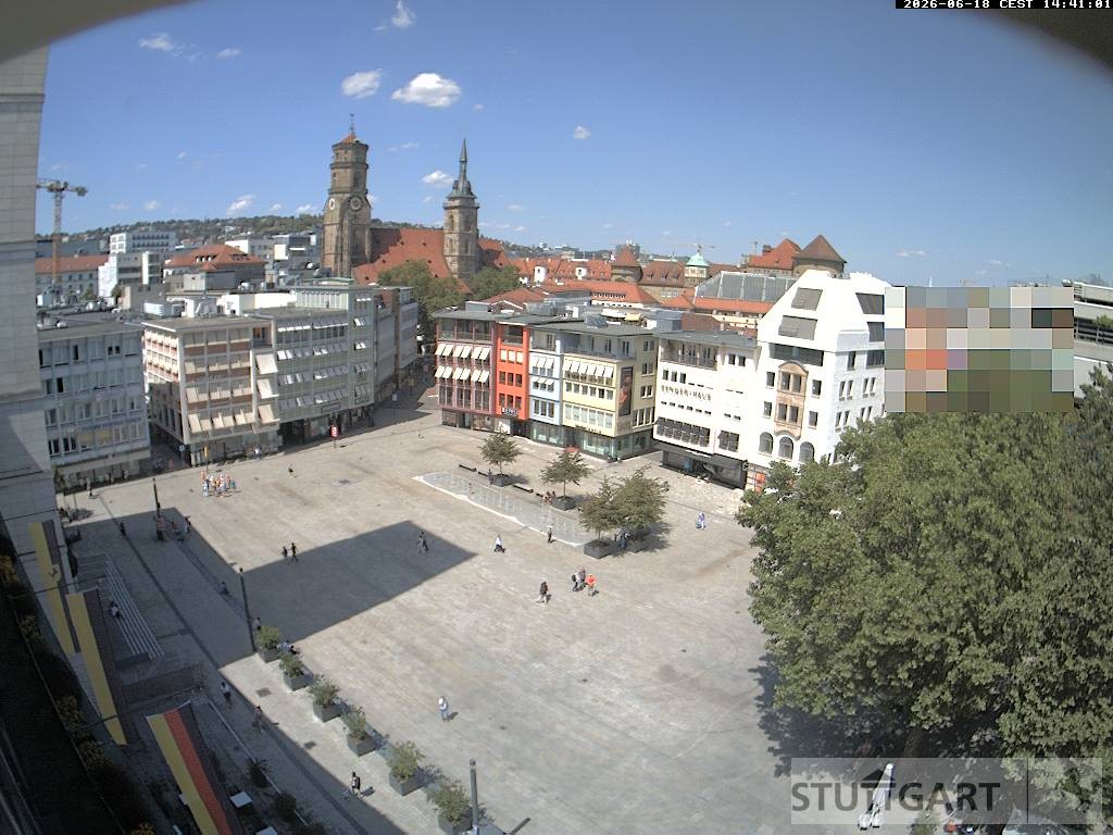 Archiv Foto Webcam Stuttgart: Marktplatz