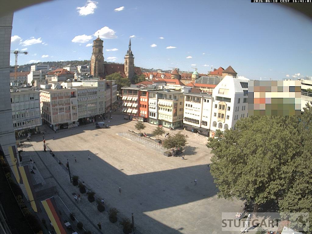 Archiv Foto Webcam Stuttgart: Marktplatz