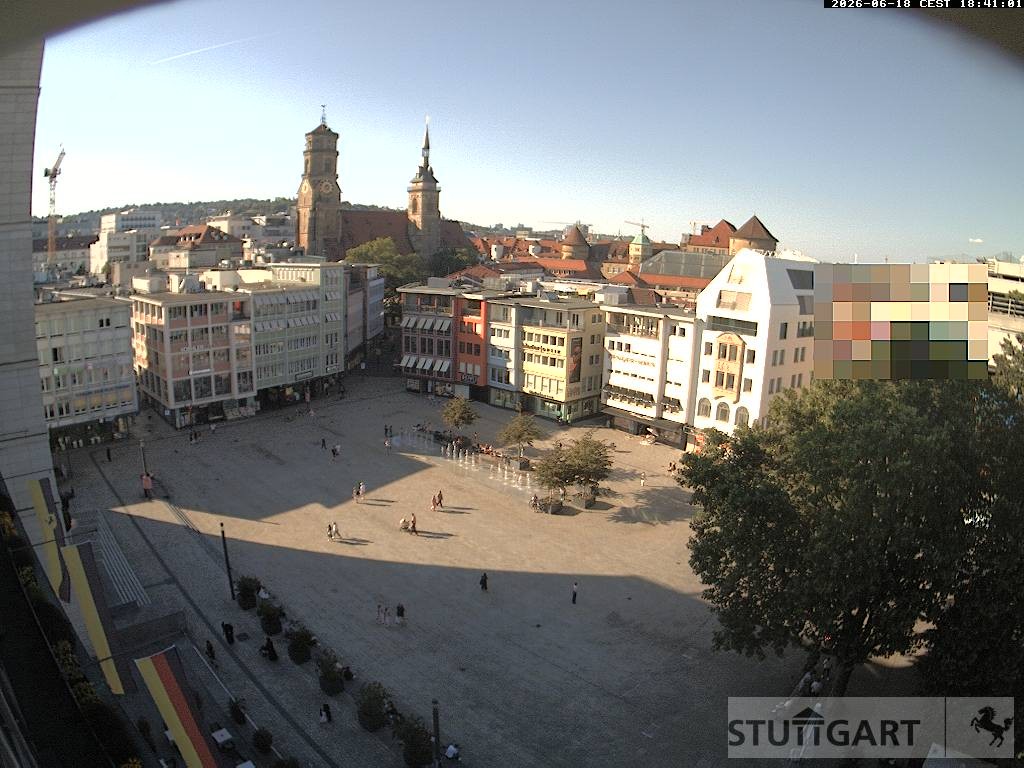 Archiv Foto Webcam Stuttgart: Marktplatz