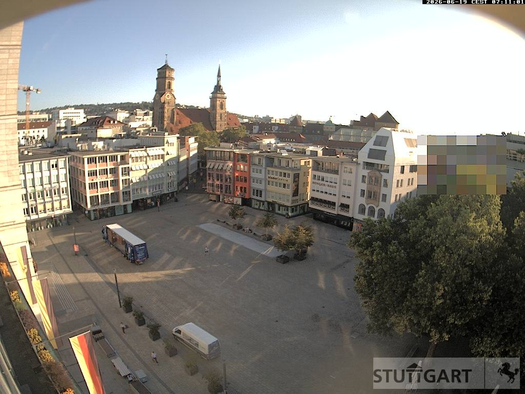 Archiv Foto Webcam Stuttgart: Marktplatz
