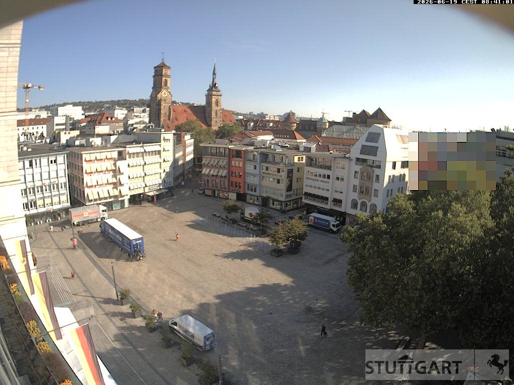 Archiv Foto Webcam Stuttgart: Marktplatz