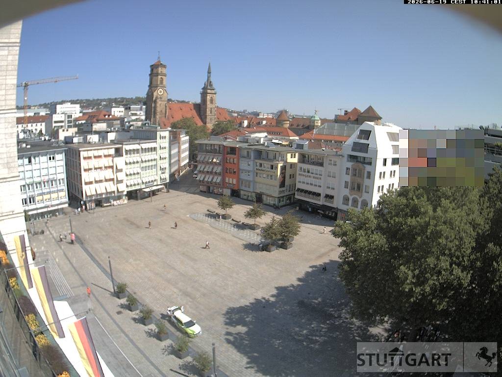 Archiv Foto Webcam Stuttgart: Marktplatz