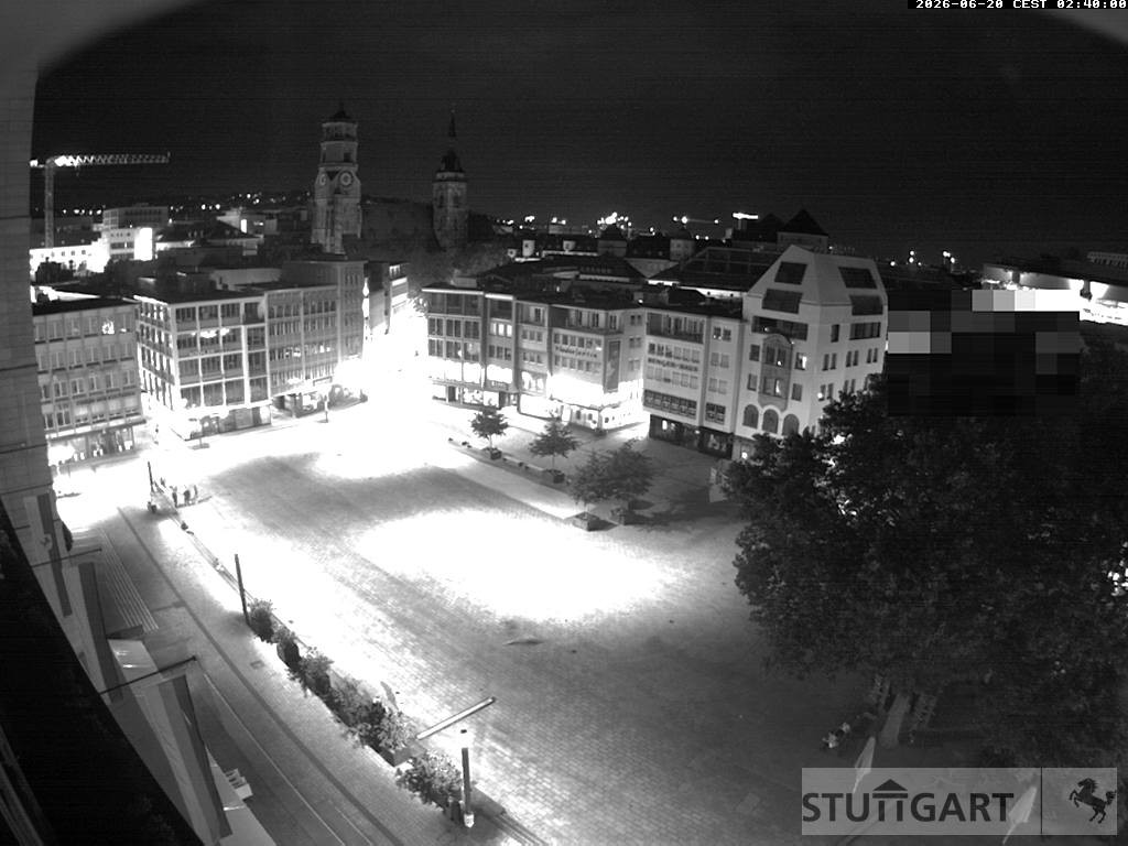 Archiv Foto Webcam Stuttgart: Marktplatz