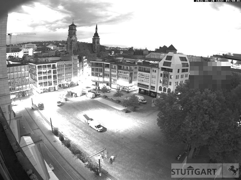 Archiv Foto Webcam Stuttgart: Marktplatz