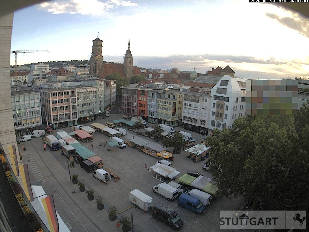 Archiv Foto Webcam Stuttgart: Marktplatz