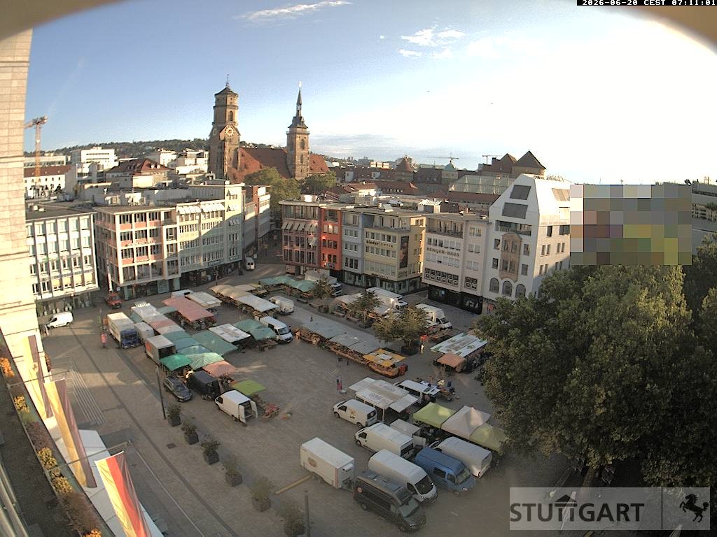 Archiv Foto Webcam Stuttgart: Marktplatz