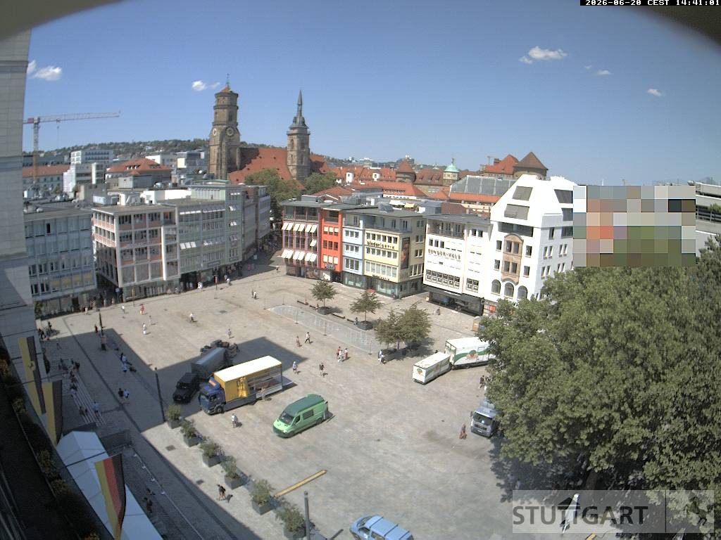 Archiv Foto Webcam Stuttgart: Marktplatz
