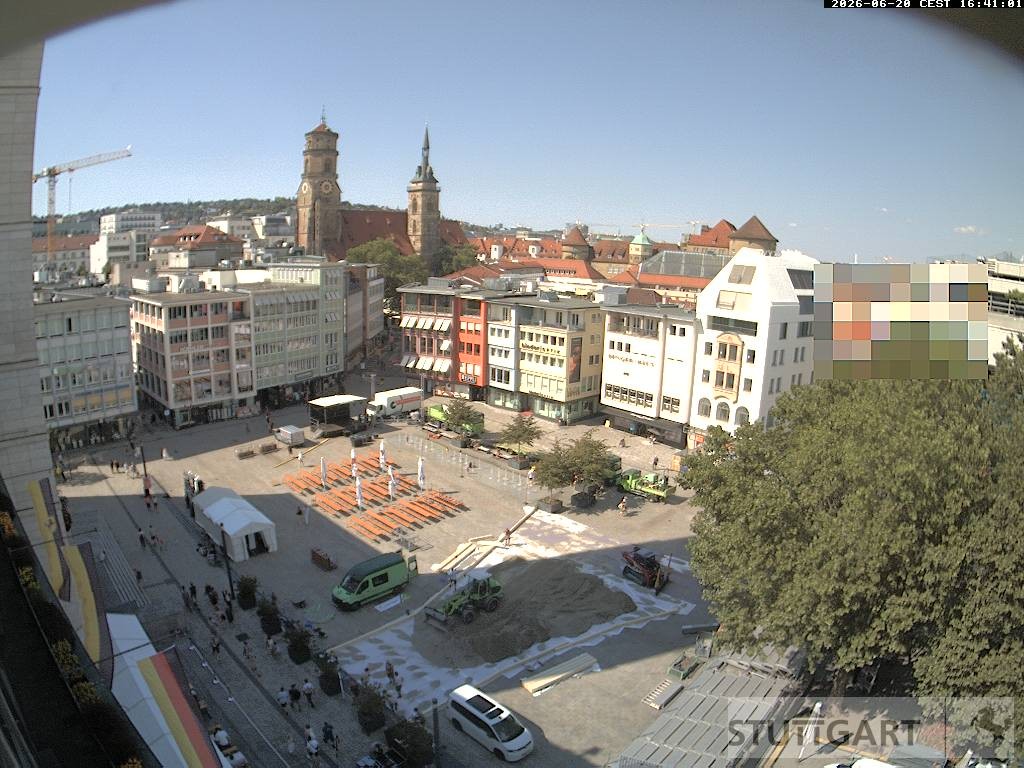 Archiv Foto Webcam Stuttgart: Marktplatz