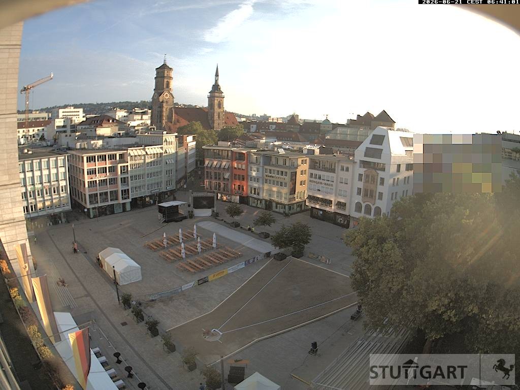 Archiv Foto Webcam Stuttgart: Marktplatz