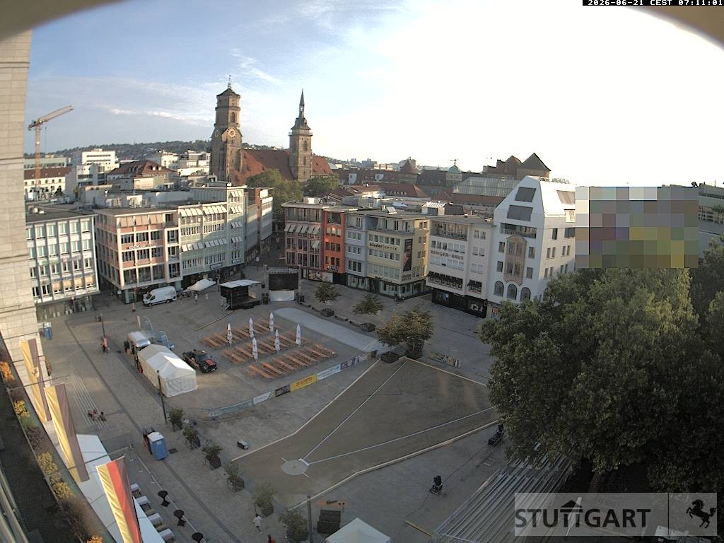 Archiv Foto Webcam Stuttgart: Marktplatz