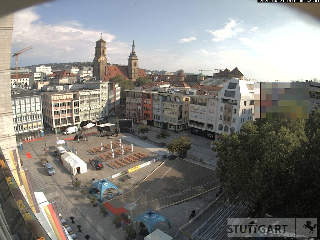 Archiv Foto Webcam Stuttgart: Marktplatz