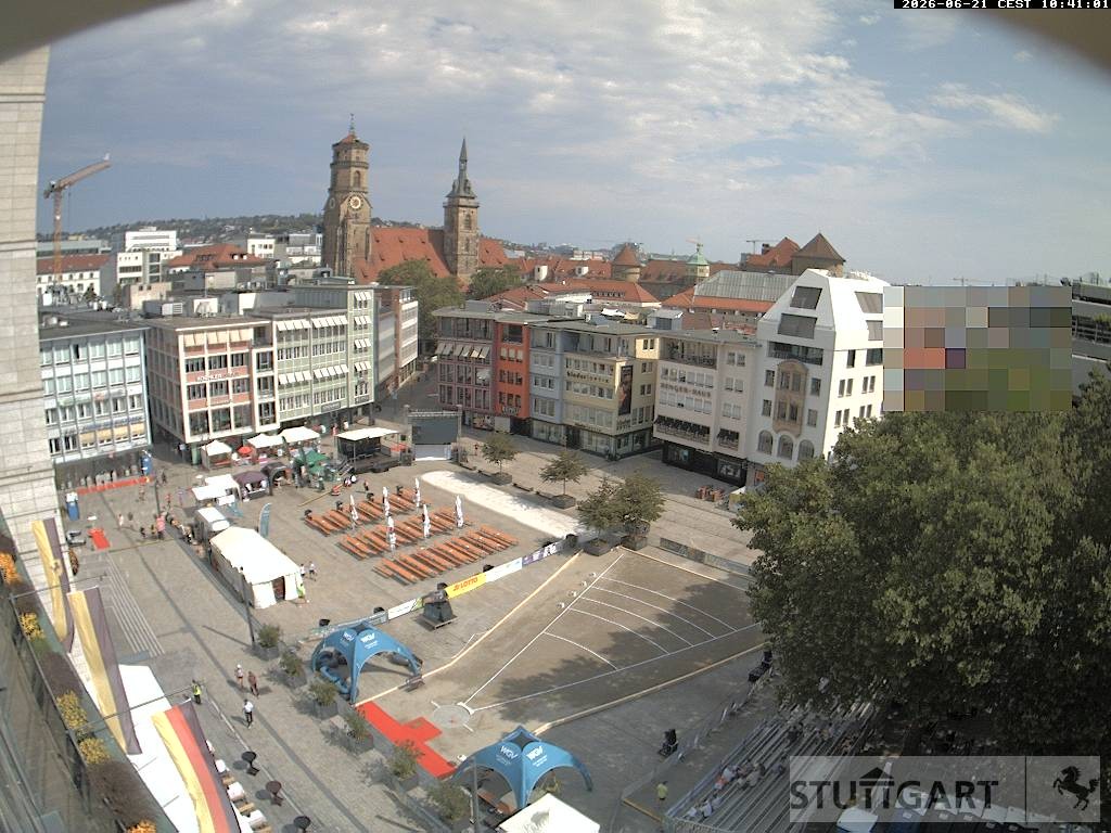 Archiv Foto Webcam Stuttgart: Marktplatz