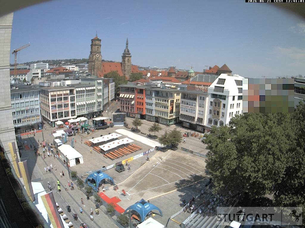 Archiv Foto Webcam Stuttgart: Marktplatz