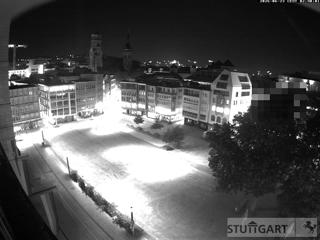 Archived image Webcam Stuttgart at the Market Square