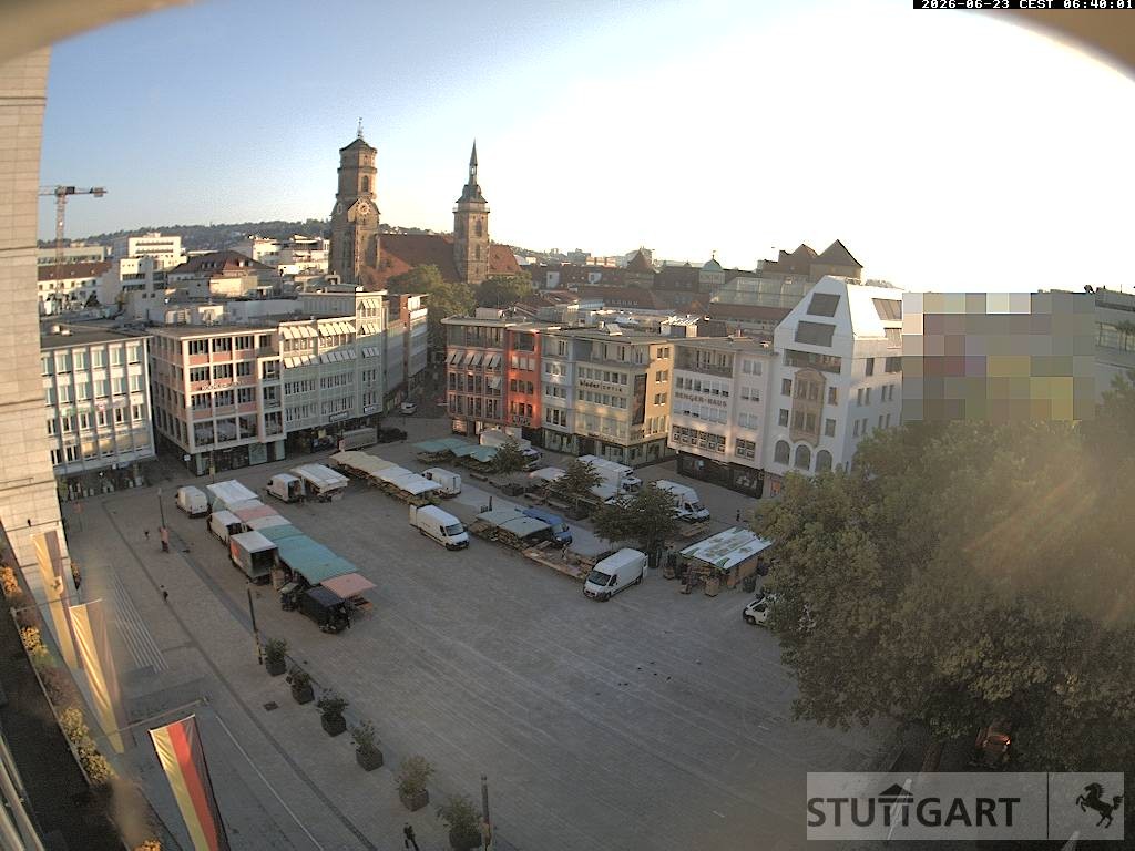 Archiv Foto Webcam Stuttgart: Marktplatz