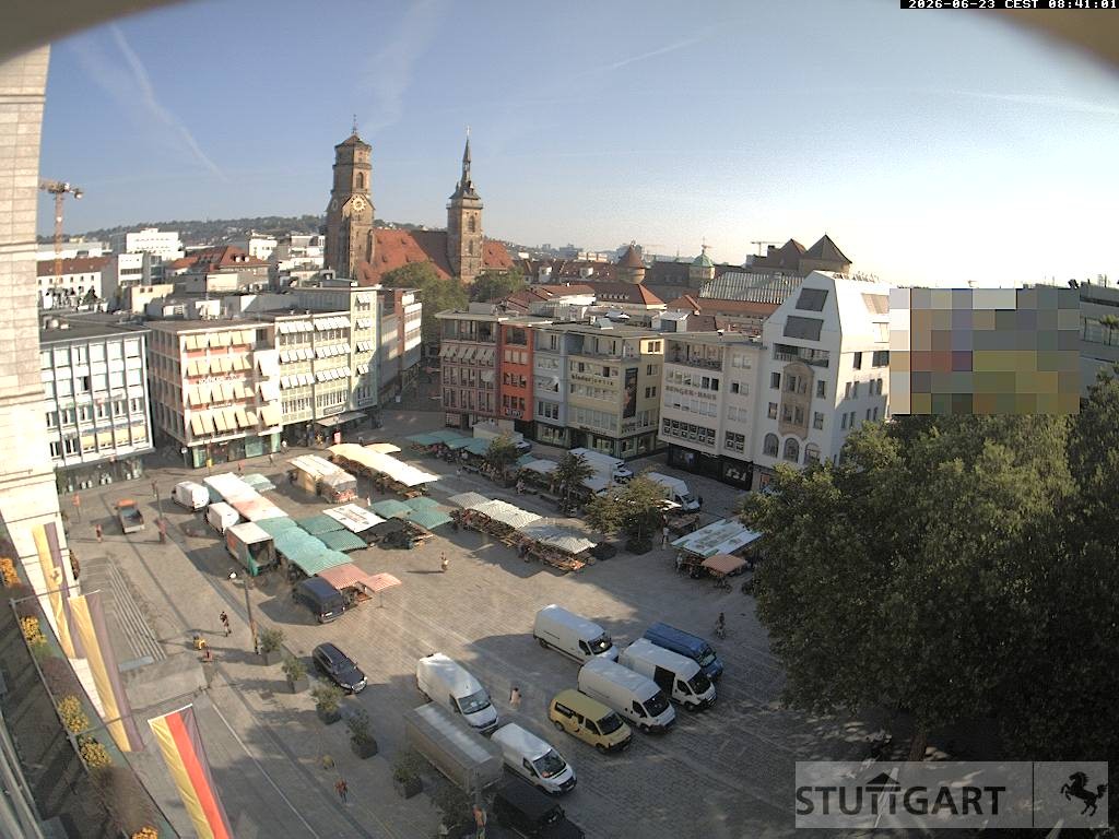Archiv Foto Webcam Stuttgart: Marktplatz