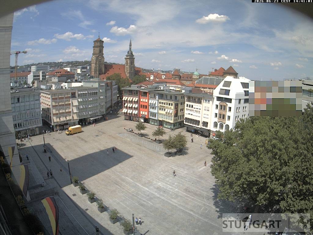 Archiv Foto Webcam Stuttgart: Marktplatz