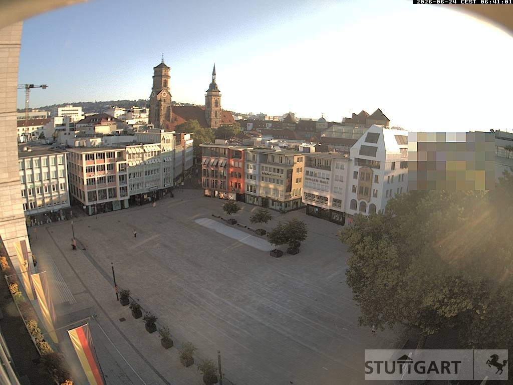 Archiv Foto Webcam Stuttgart: Marktplatz