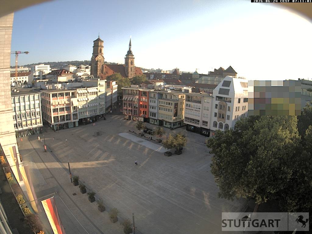 Archiv Foto Webcam Stuttgart: Marktplatz
