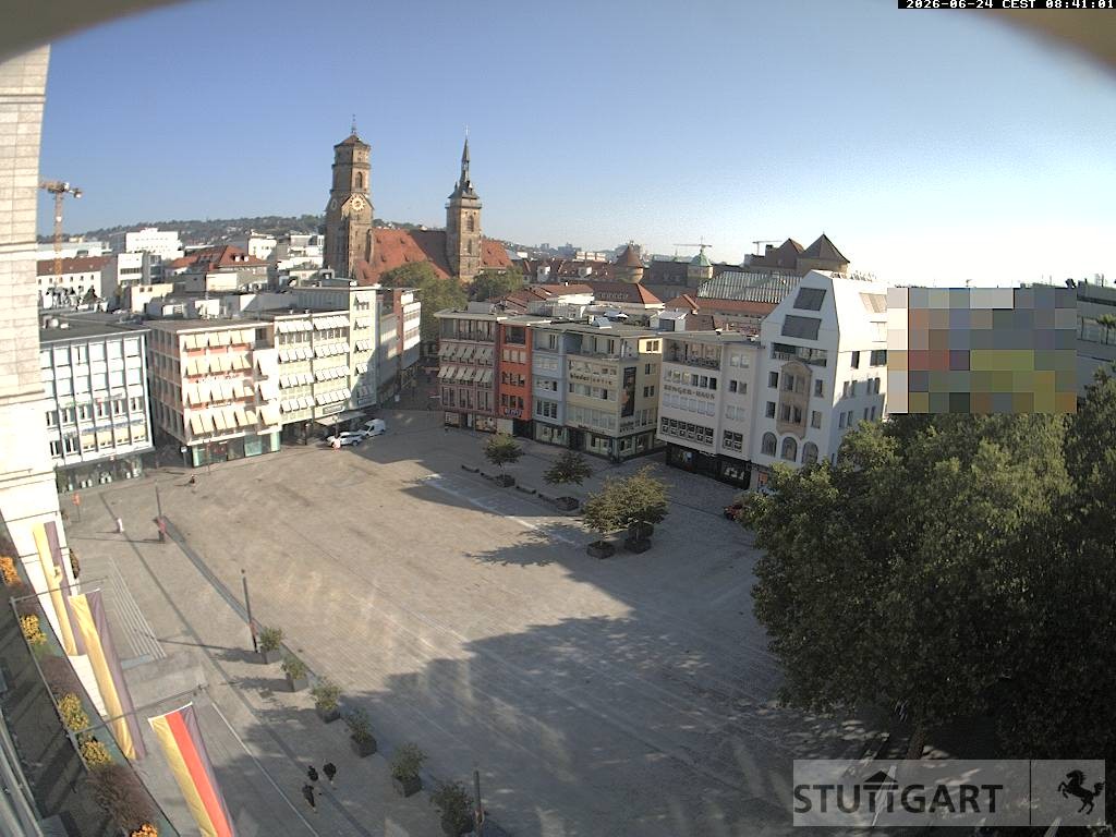 Archiv Foto Webcam Stuttgart: Marktplatz
