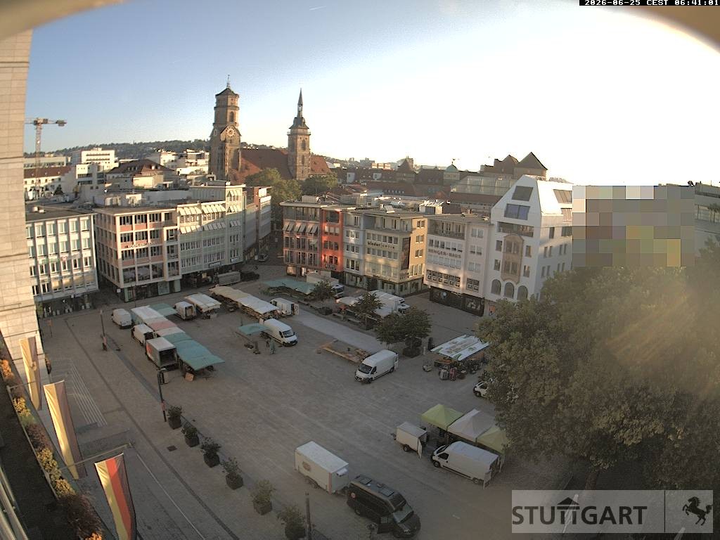 Archiv Foto Webcam Stuttgart: Marktplatz