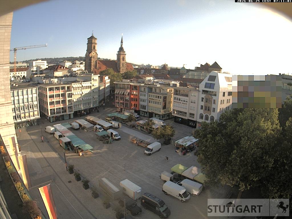 Archiv Foto Webcam Stuttgart: Marktplatz