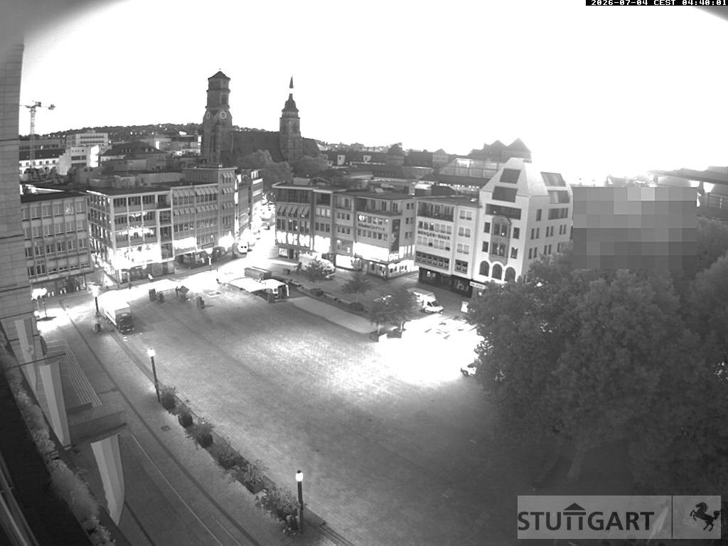 Archiv Foto Webcam Stuttgart: Marktplatz