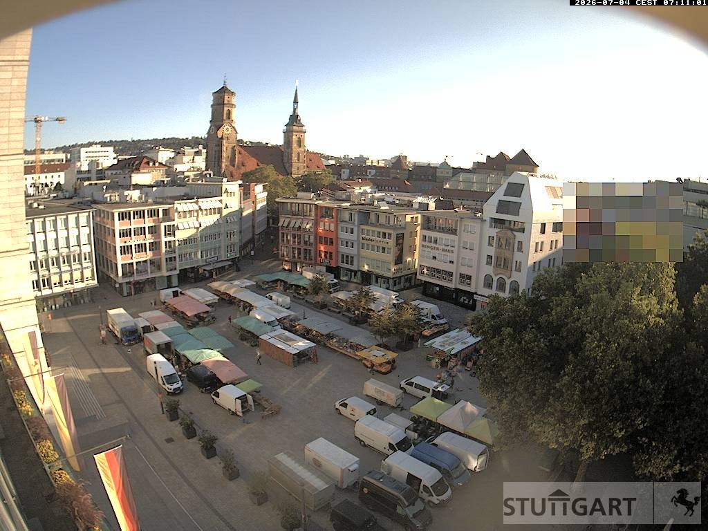 Archiv Foto Webcam Stuttgart: Marktplatz