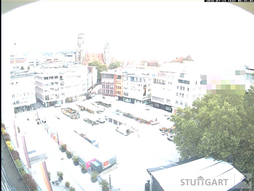 Archiv Foto Webcam Stuttgart: Marktplatz