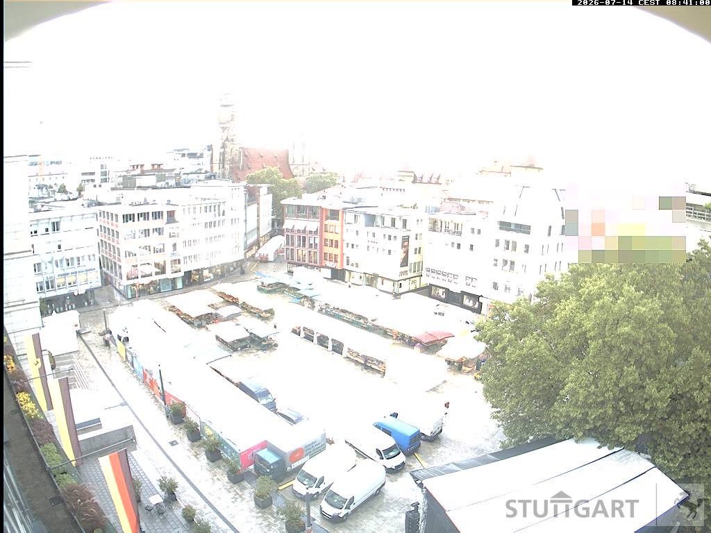 Archiv Foto Webcam Stuttgart: Marktplatz