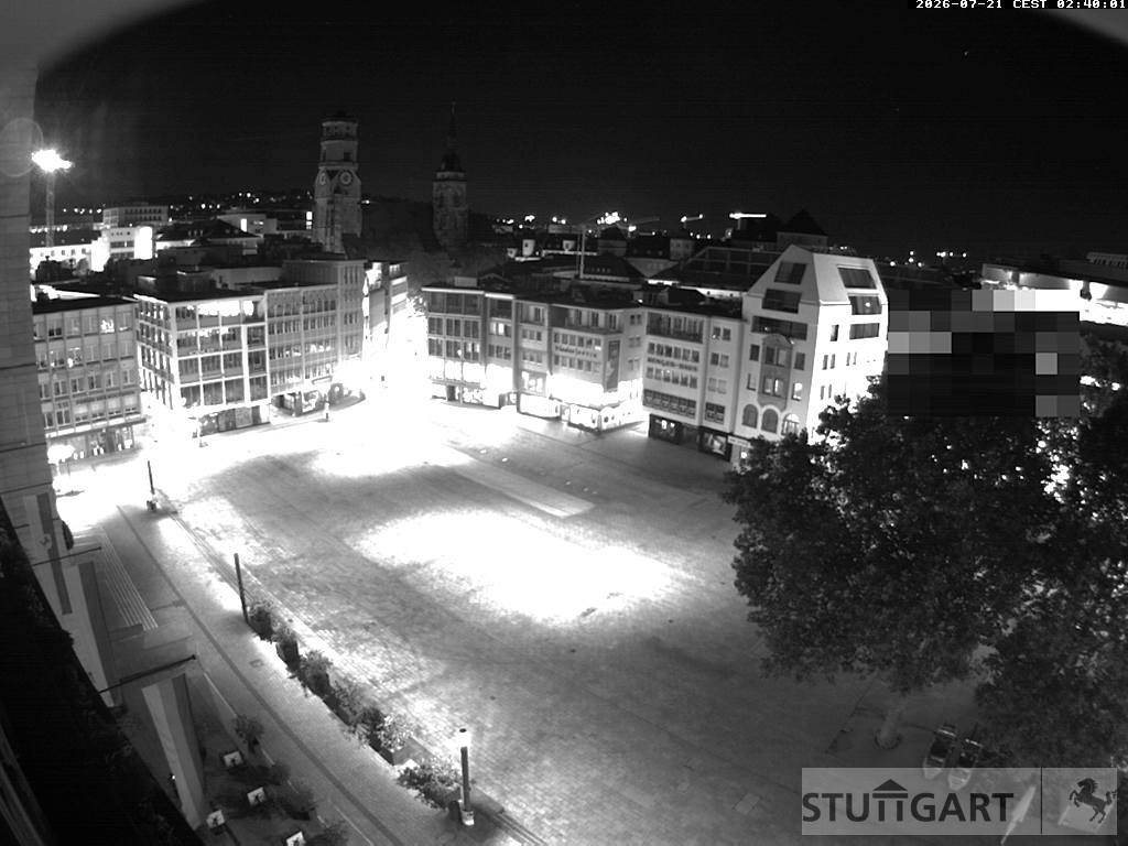 Archiv Foto Webcam Stuttgart: Marktplatz