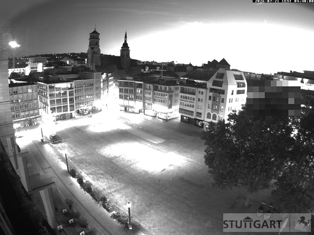 Archiv Foto Webcam Stuttgart: Marktplatz