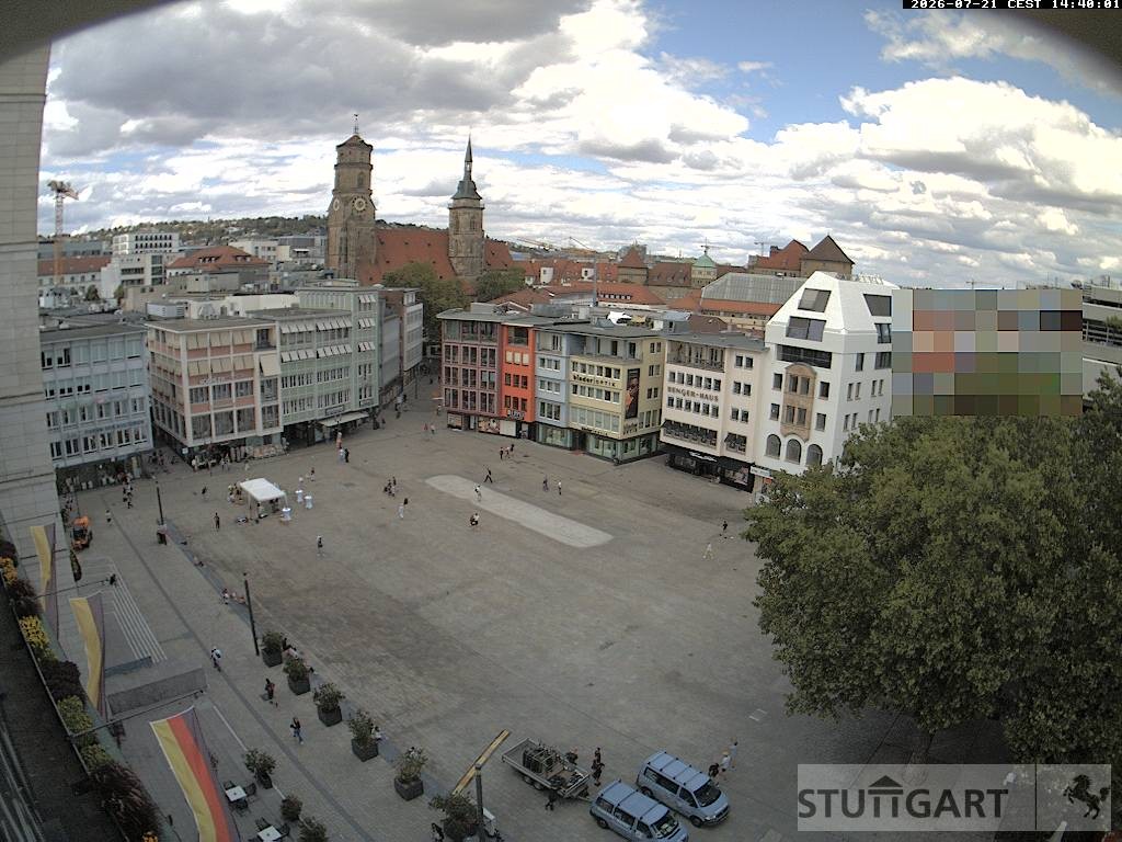 Archiv Foto Webcam Stuttgart: Marktplatz