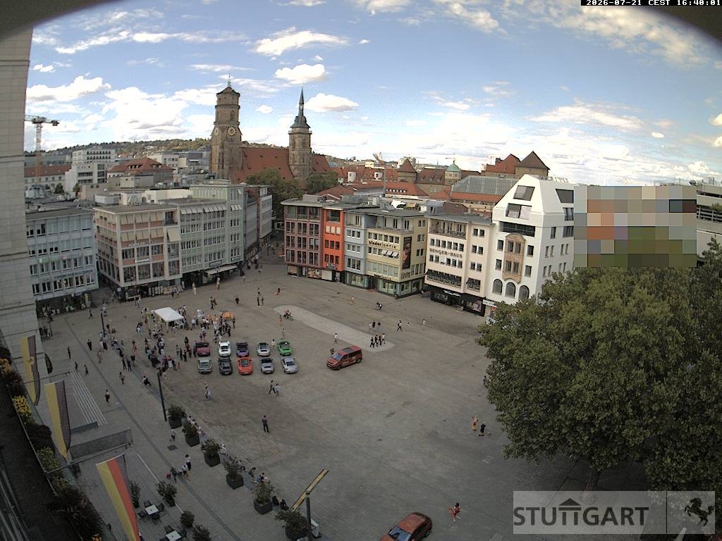 Archiv Foto Webcam Stuttgart: Marktplatz