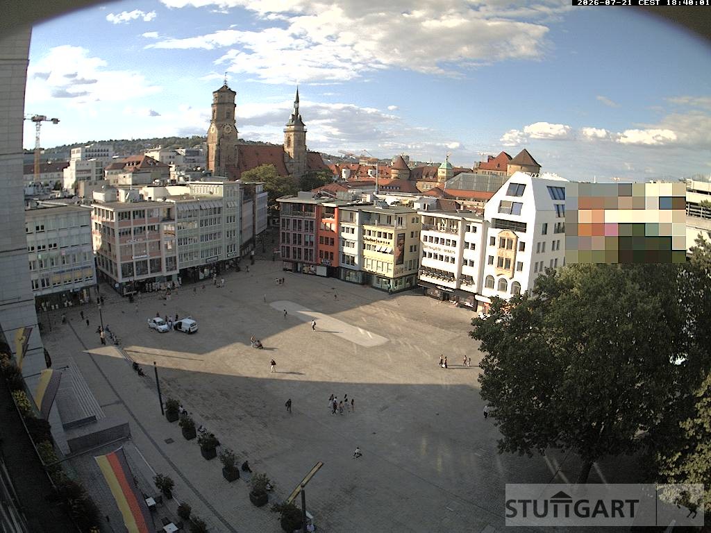 Archiv Foto Webcam Stuttgart: Marktplatz