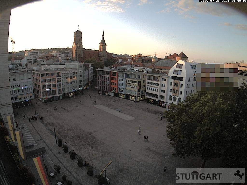Archiv Foto Webcam Stuttgart: Marktplatz