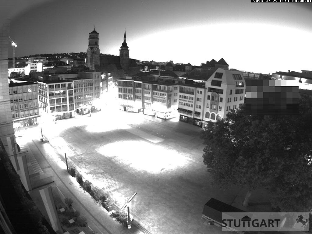 Archiv Foto Webcam Stuttgart: Marktplatz