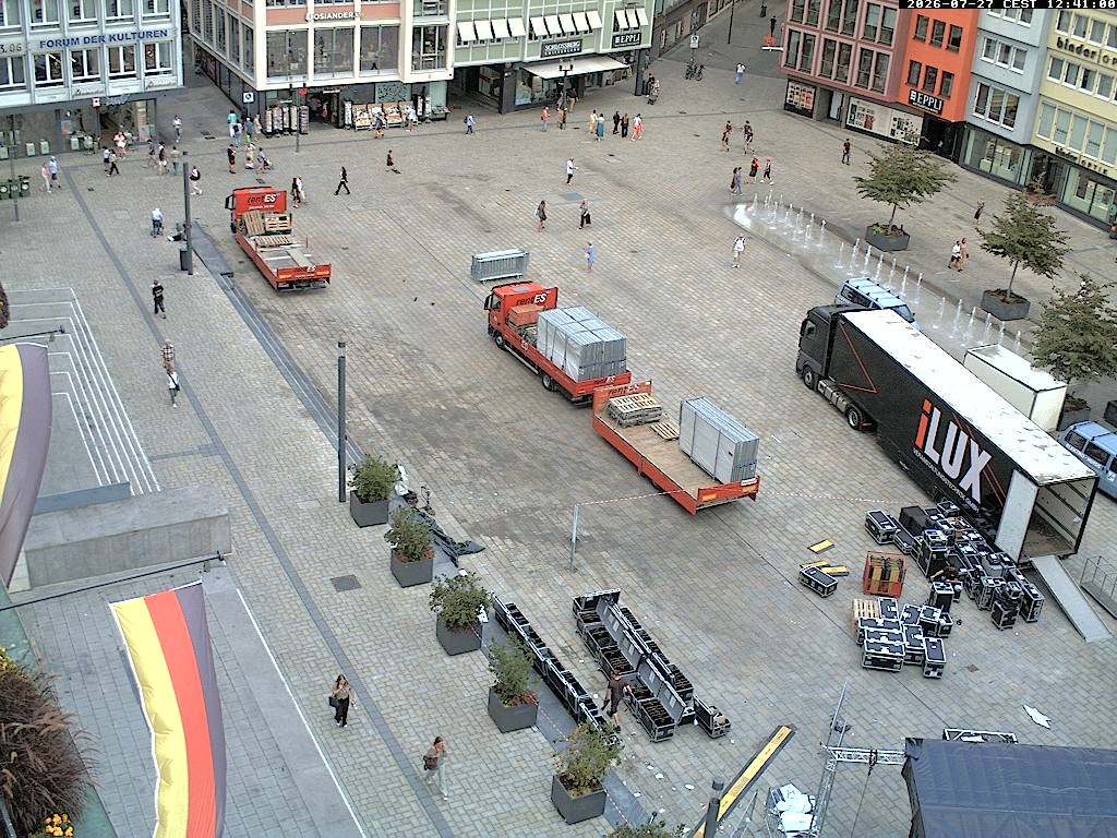 Archiv Foto Webcam Stuttgart: Marktplatz