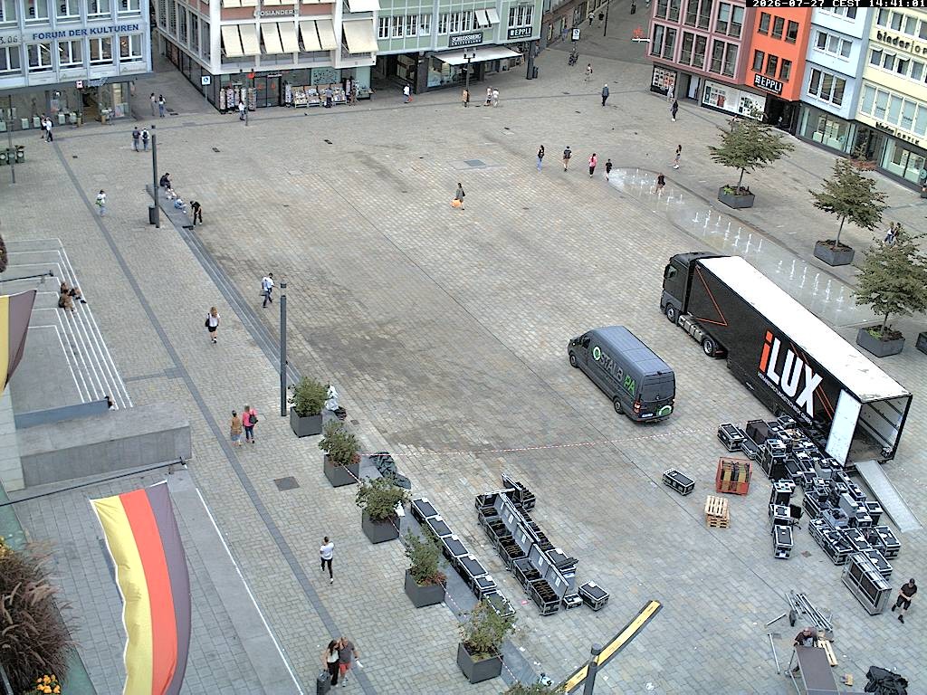 Archiv Foto Webcam Stuttgart: Marktplatz