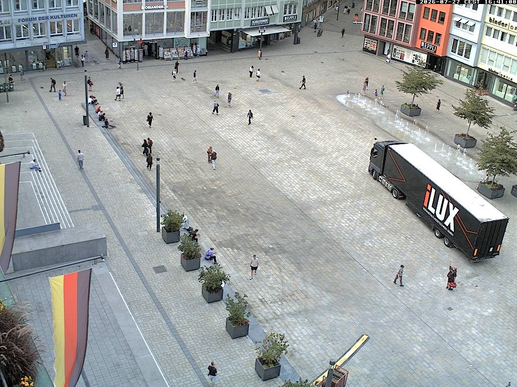 Archiv Foto Webcam Stuttgart: Marktplatz