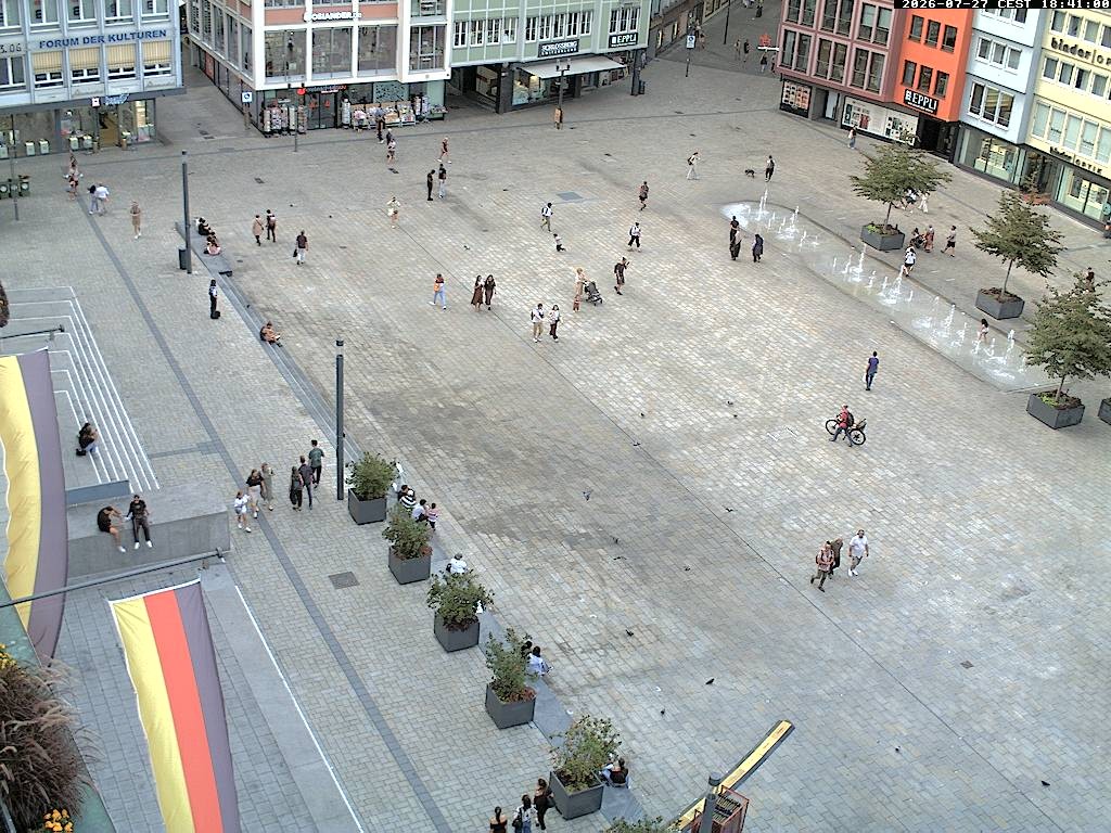 Archiv Foto Webcam Stuttgart: Marktplatz