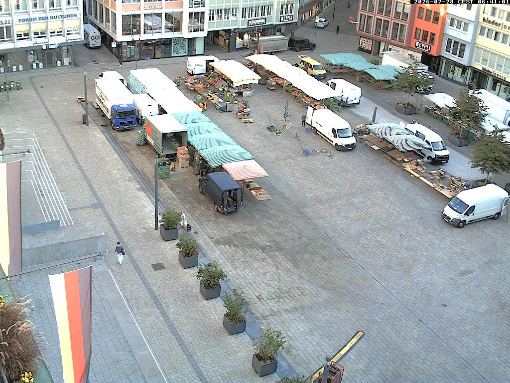 Archiv Foto Webcam Stuttgart: Marktplatz